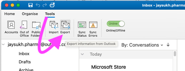 import webcal into outlook 2016 for mac